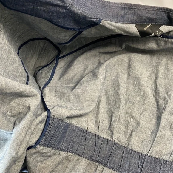 BANANA REPUBLIC - Chambray Jacket Unlined Standing Collar Size S - Picture 8 of 10